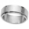Bague Homme Acier Tournante Chiffre Romain