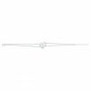 Bracelet Argent Rhodié Zirconium Double Chaine Cœur