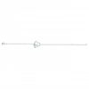 Bracelet Argent Rhodié Zirconium Cœur