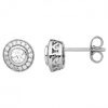 Boucles d'oreilles argent zirconia