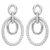 Boucles d'oreilles pendantes argent zirconia