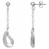 Boucles d'oreilles argent et zirconia