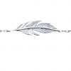bracelet argent plume