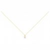 Collier Plaqué Or Solitaire Zirconia